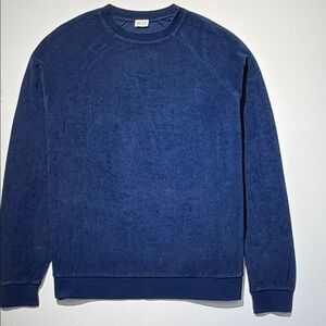 KULE Navy terry Athletic Shorts with matching sweatshirt